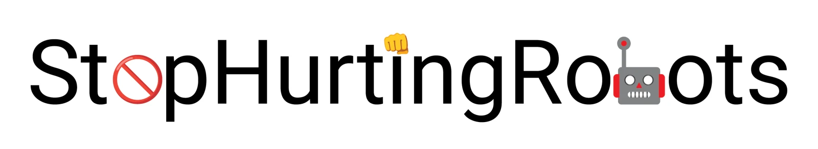 Stop Hurting Robots campaign wordmark
